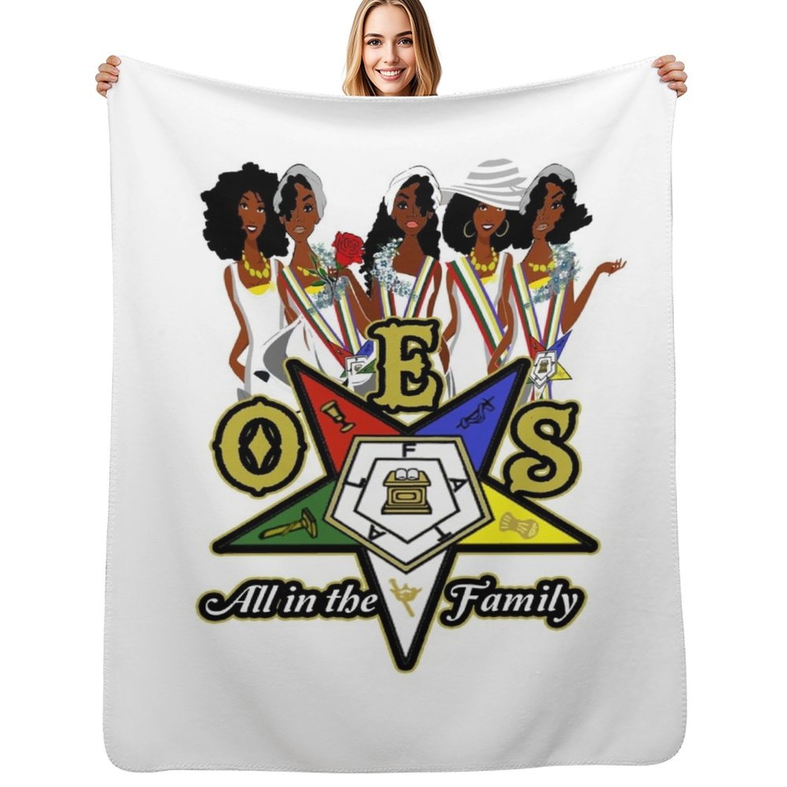 Fleece Sleep Bag - Логотип Ордена Восточной Звезды OES Sistars