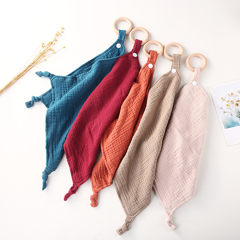 Baby Clothing Fabric - Полотенце для успокоения новорожденных, однотонное дышащее