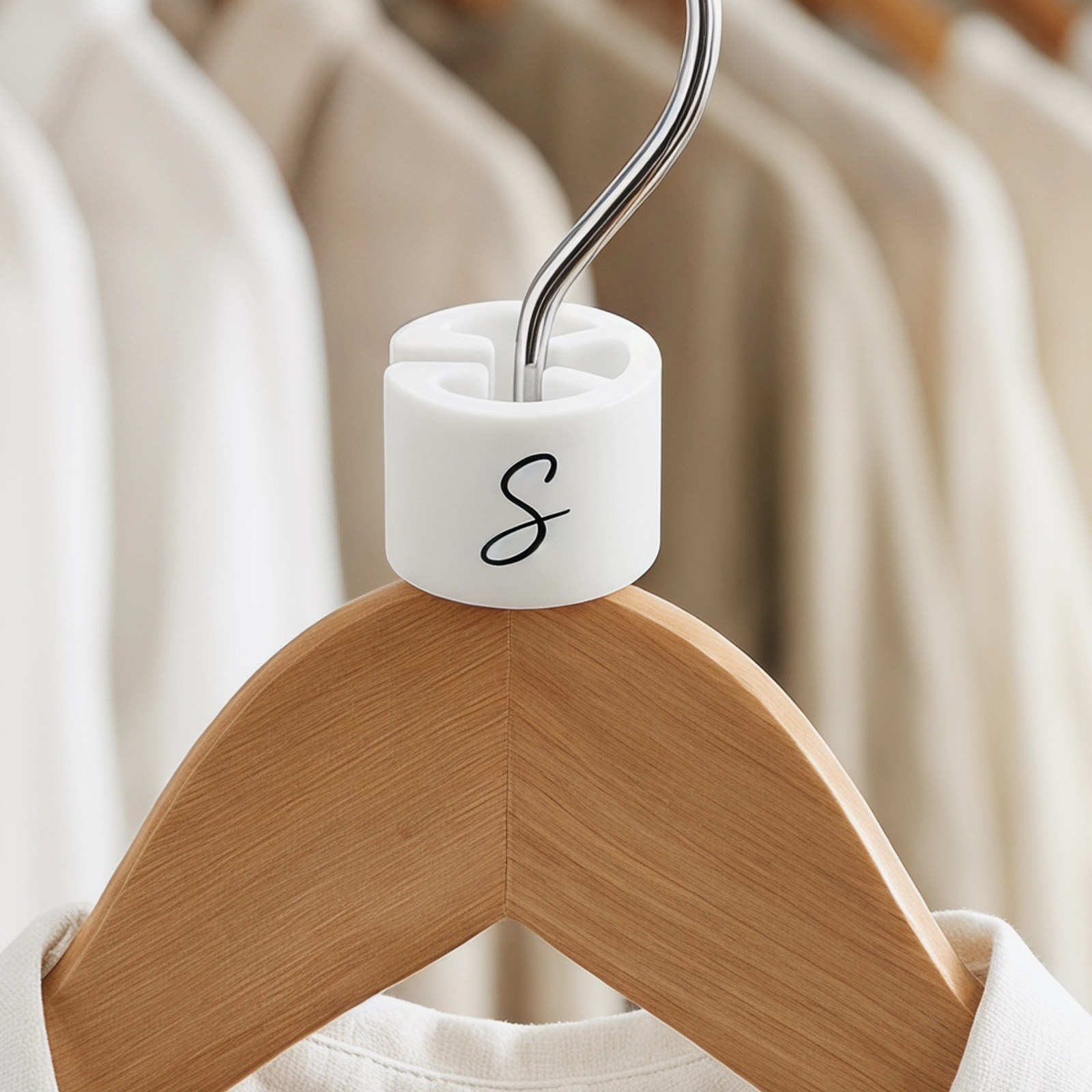 Baby Clothing Hanger Dividers - 100 шт. пластиковых круглых бирок-разделителей для