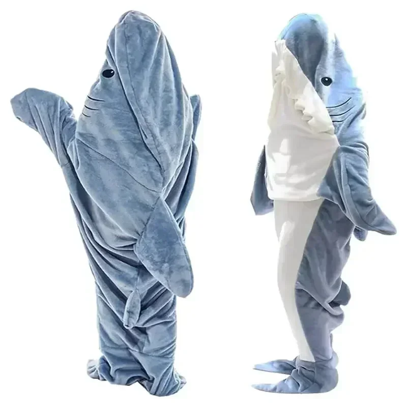 Одеяло с рисунком акулы, толст – обзор и цена Fleece Sleep Bag