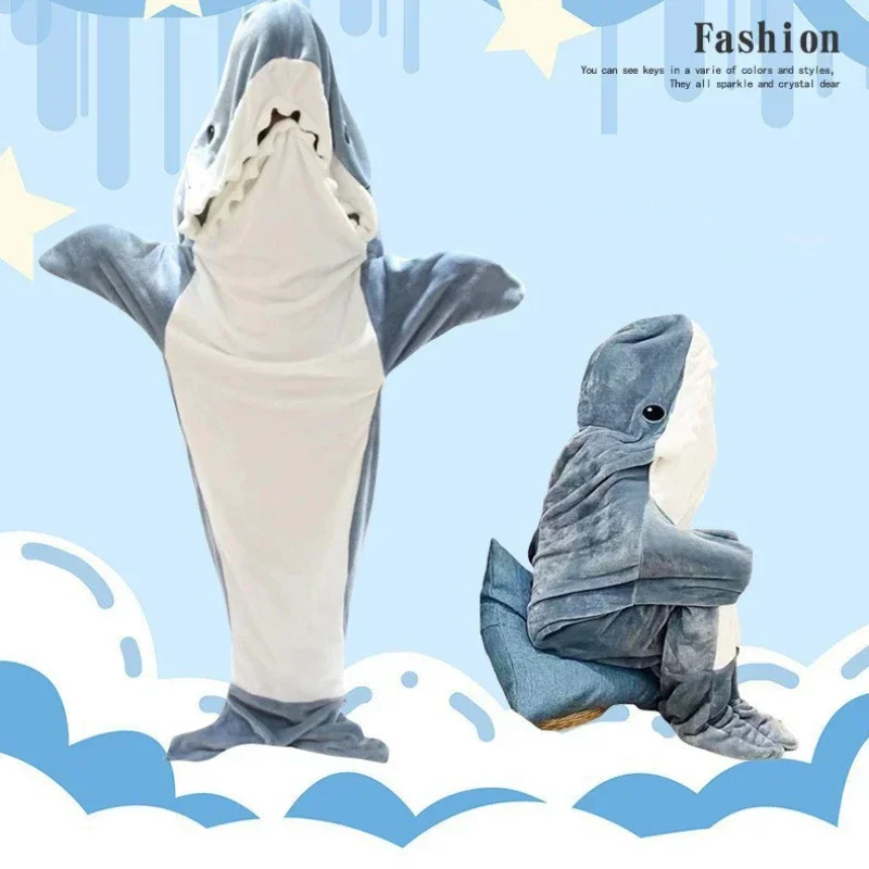 Одеяло с рисунком акулы, толст – обзор и цена Fleece Sleep Bag