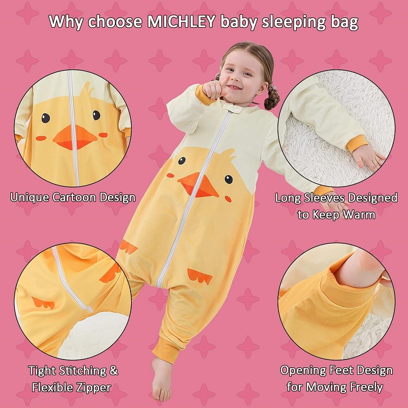Милая мультяшная спальный мешо – обзор и цена Fleece Sleep Bag
