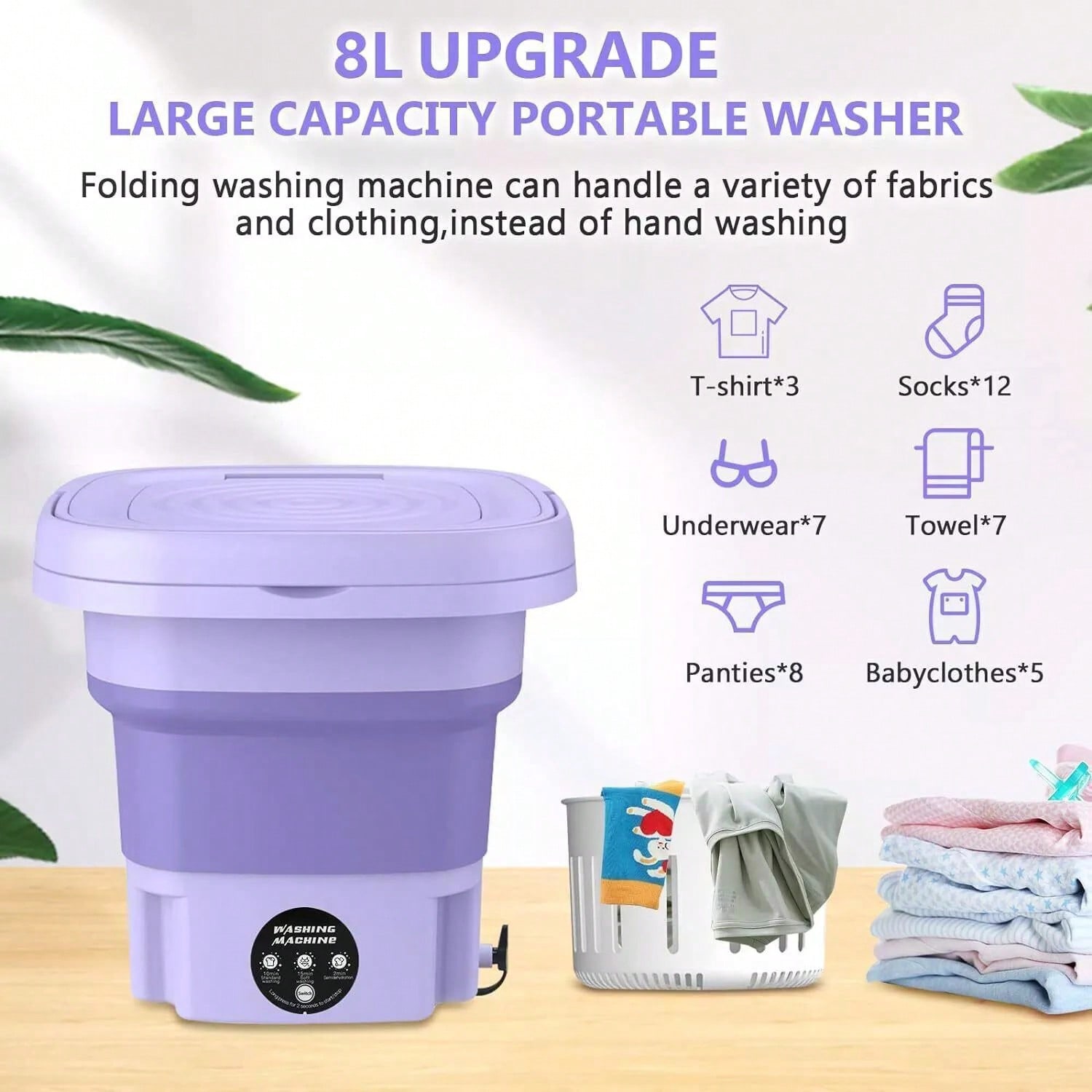 Портативная стиральная машина  – обзор и цена Baby Clothing Washing Machine