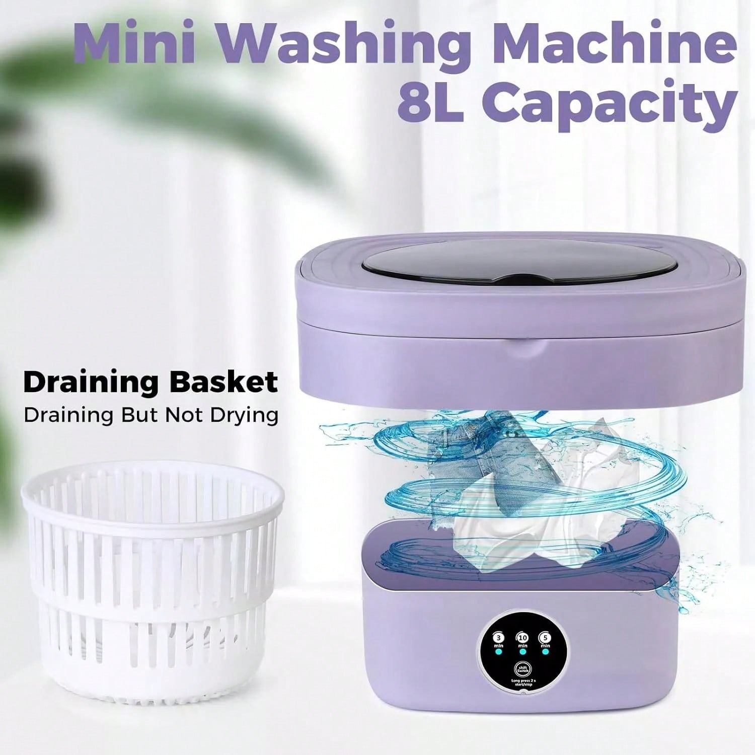 Портативная стиральная машина  – обзор и цена Baby Clothing Washing Machine